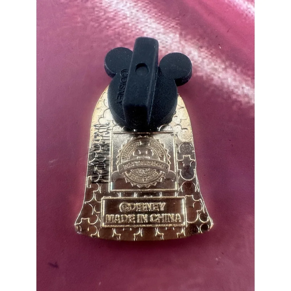 Disney Parks Beauty‎ Beast Enchanted Rose Bell Jar Pin Trading 2017 Gold White